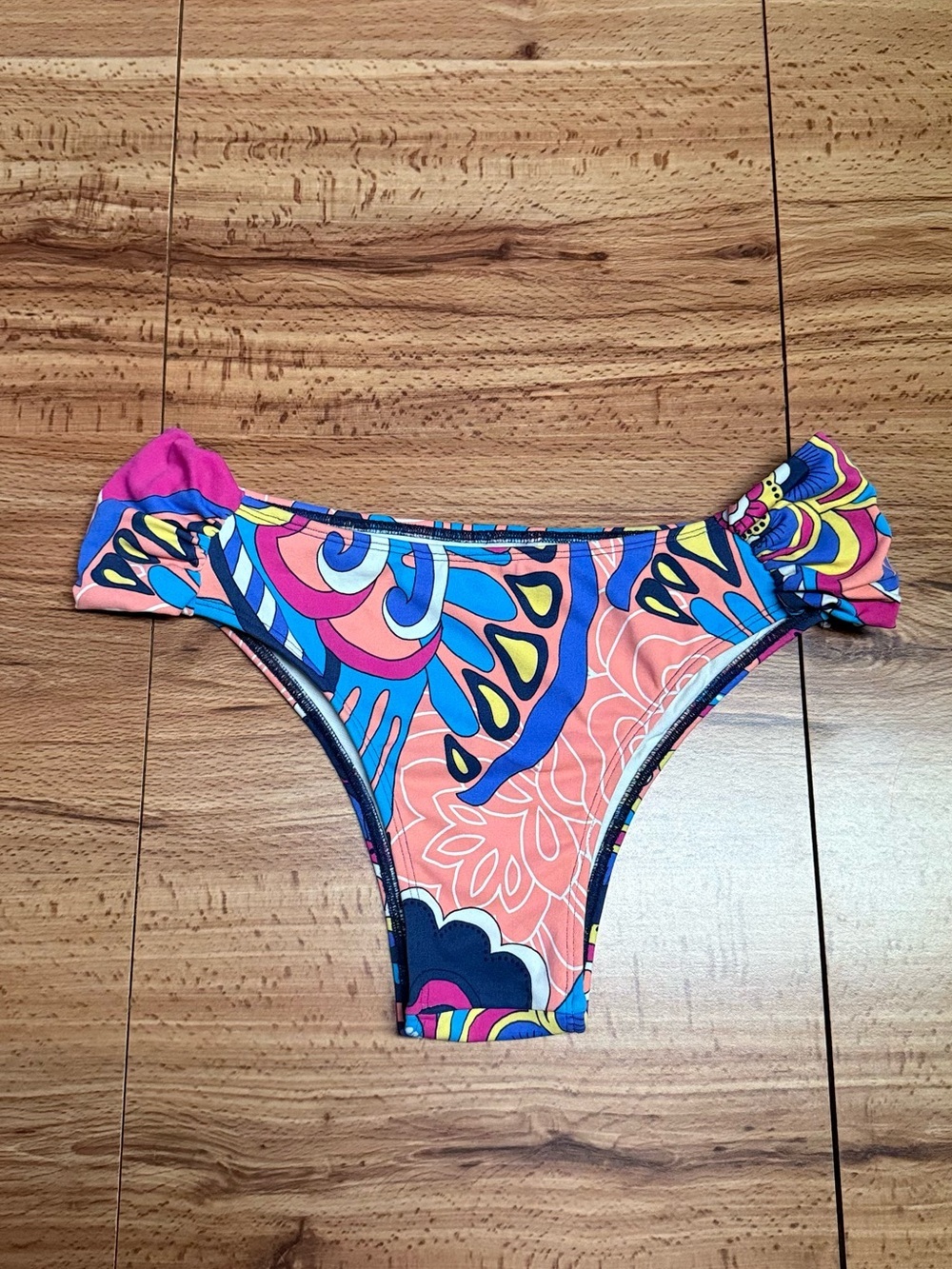 Paisley Draped Bikini Bottom